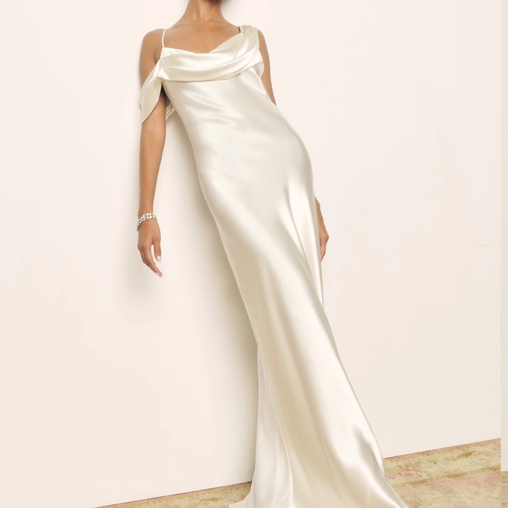 Reformation Ronda Silk Dress
